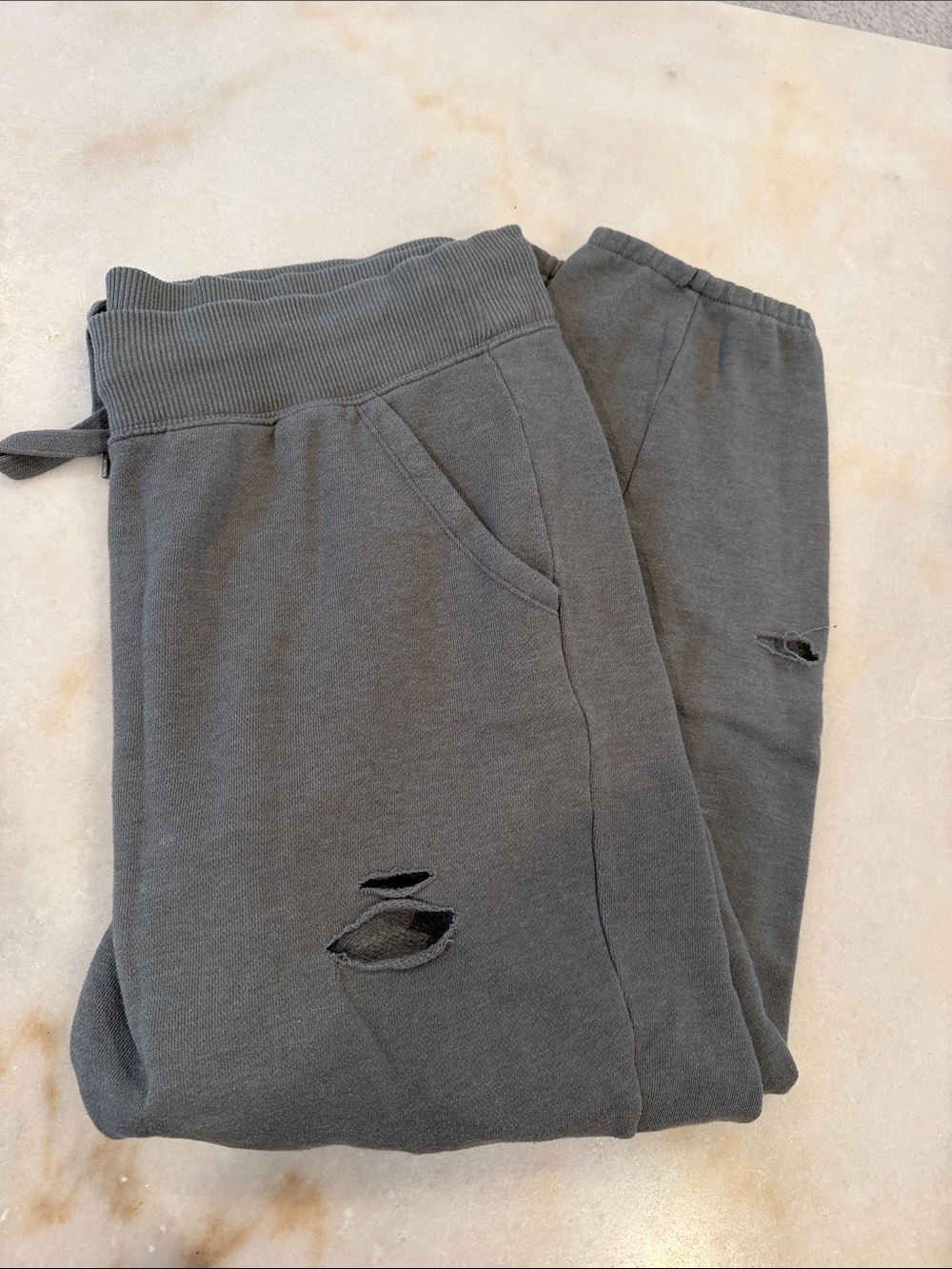 Aerie distressed joggers Green/grey